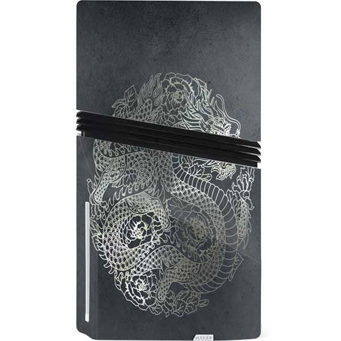 Chinese Black Dragon PS5 Pro Disk Console Skin
