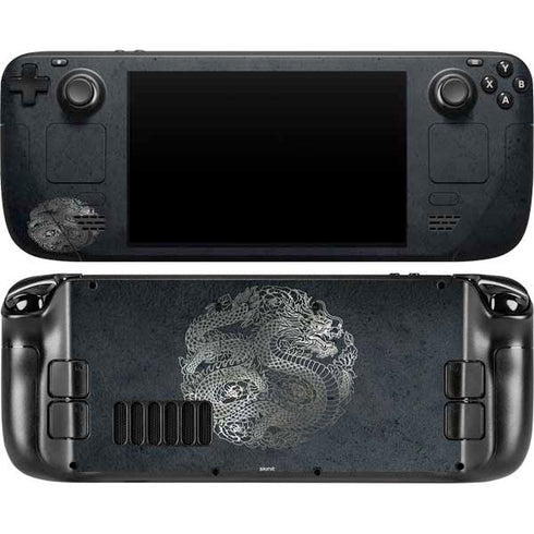 Chinese Black Dragon Steam Deck Handheld Gaming Computer OLED Skin