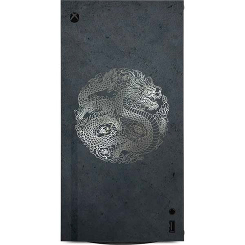 Chinese Black Dragon XBox Series X Digital Edition Console Skin