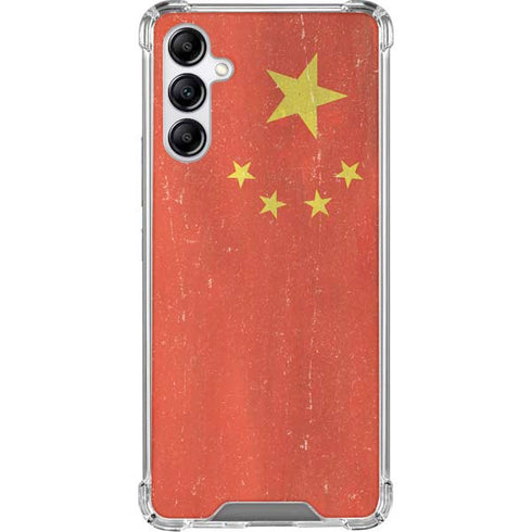Chinese Flag Distressed Gabb Phone 4 Clear Case