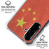 Chinese Flag Distressed Galaxy A36 5G Clear Case