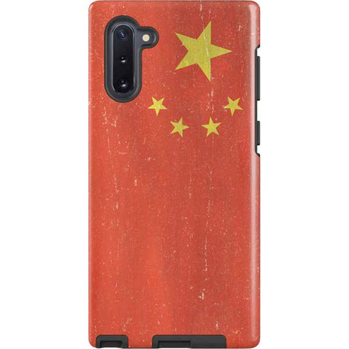 Chinese Flag Distressed Galaxy Cases