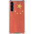 Chinese Flag Distressed Galaxy S24 FE Clear Case
