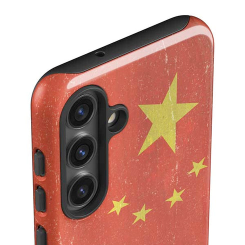 Chinese Flag Distressed Galaxy S25 Impact Case