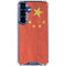 Chinese Flag Distressed Galaxy S25 Plus Clear Case