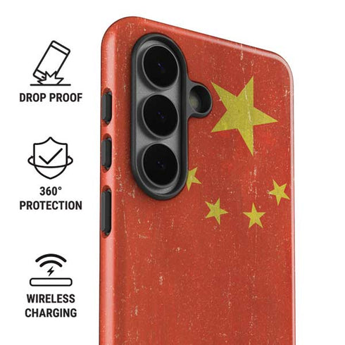 Chinese Flag Distressed Galaxy S26 Impact Case