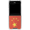 Chinese Flag Distressed Galaxy Z Flip6 Clear Case