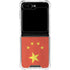 Chinese Flag Distressed Galaxy Z Flip6 Clear Case