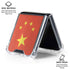 Chinese Flag Distressed Galaxy Z Flip6 Clear Case