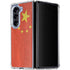 Chinese Flag Distressed Galaxy Z Fold5 5G Clear Case