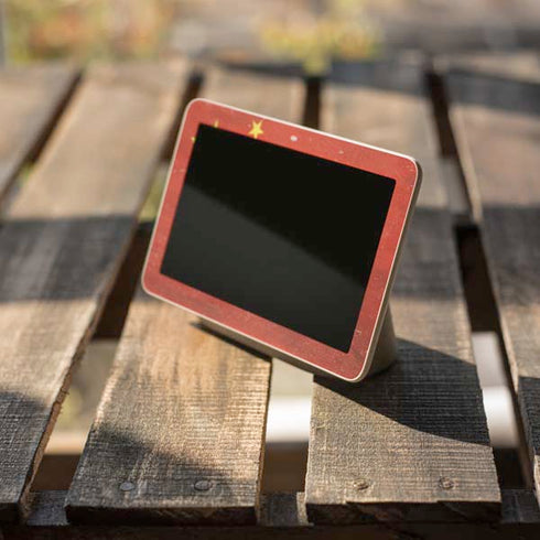 Chinese Flag Distressed Google Home Hub Skin