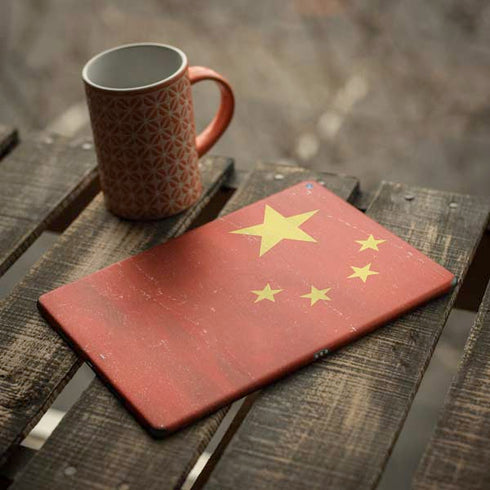 Chinese Flag Distressed iPad Skins