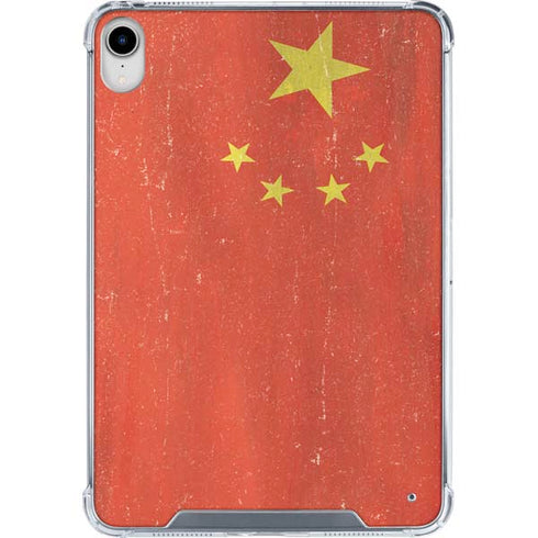Chinese Flag Distressed iPad 11th Gen (2025) Clear Case
