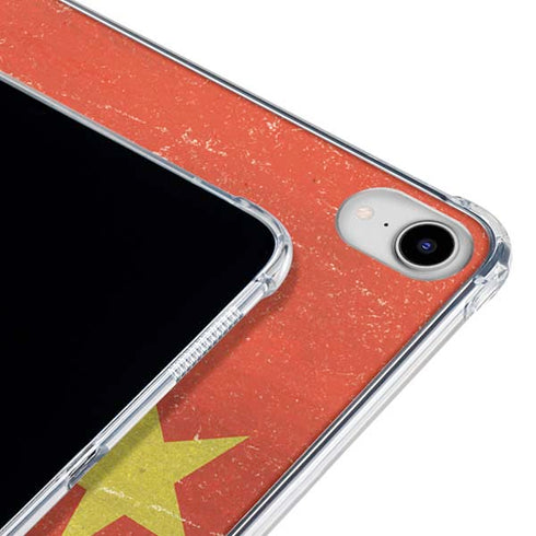 Chinese Flag Distressed iPad 11th Gen (2025) Clear Case