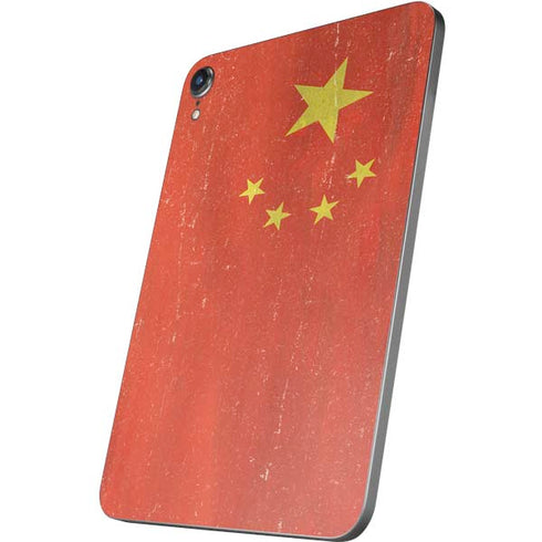 Chinese Flag Distressed Apple iPad Mini Skin