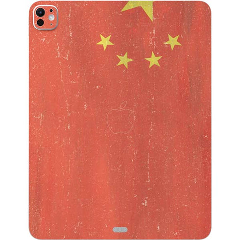 Chinese Flag Distressed iPad Pro 13in M4 (2024) Skin