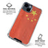 Chinese Flag Distressed iPhone 15 Clear Case
