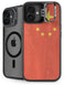 Chinese Flag Distressed iPhone 16 Kickstand Case