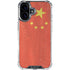 Chinese Flag Distressed iPhone 16 Plus Clear Case