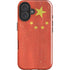 Chinese Flag Distressed iPhone 16 Plus Impact Case