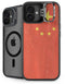 Chinese Flag Distressed iPhone 16 Plus Kickstand Case