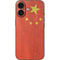 Chinese Flag Distressed iPhone 16 Skin