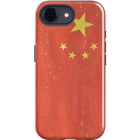 Chinese Flag Distressed iPhone 16e Impact Case