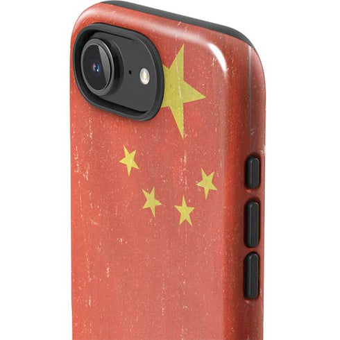 Chinese Flag Distressed iPhone 16e Impact Case