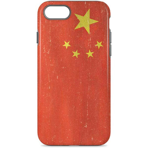 Chinese Flag Distressed iPhone Cases