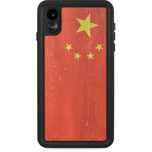 Chinese Flag Distressed iPhone Cases