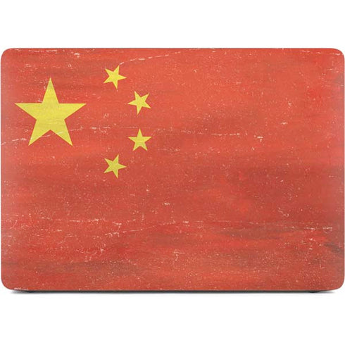 Chinese Flag Distressed Apple MacBook Pro 16-inch Skin
