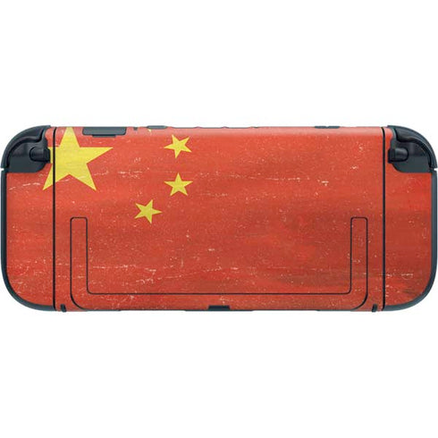 Chinese Flag Distressed Nintendo Switch 2 (2025) with Joy-Con Skin