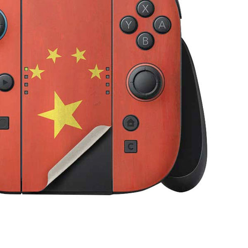 Chinese Flag Distressed Nintendo Switch 2 (2025) Joy-Con Controller Skin