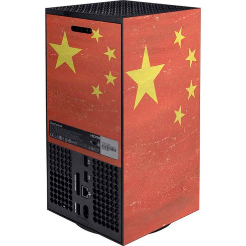 Chinese Flag Distressed Xbox Series X Bundle Skin