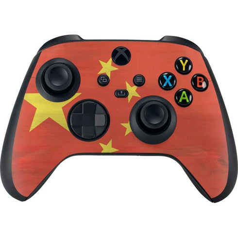 Chinese Flag Distressed Xbox Series X Bundle Skin