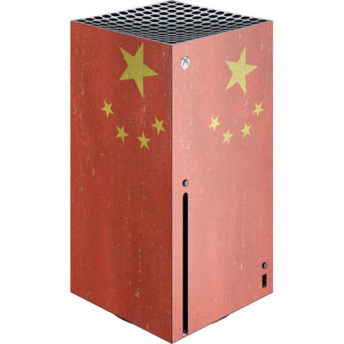Chinese Flag Distressed Xbox Series X Skins