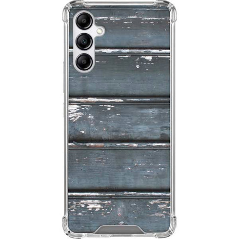 Chipped Blue Wood Gabb Phone 4 Clear Case
