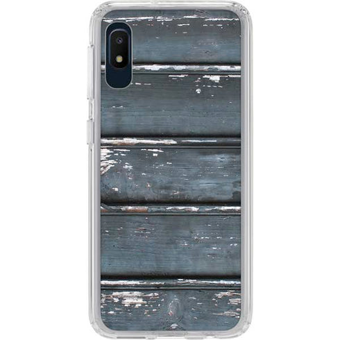 Chipped Blue Wood Galaxy Cases