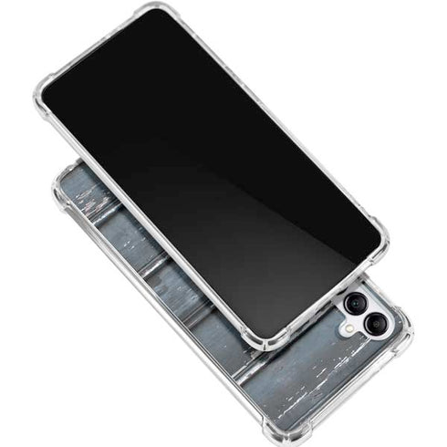 Chipped Blue Wood Galaxy A16 5G Clear Case