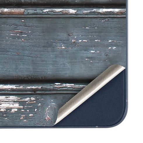 Chipped Blue Wood Galaxy A35 5G Skin