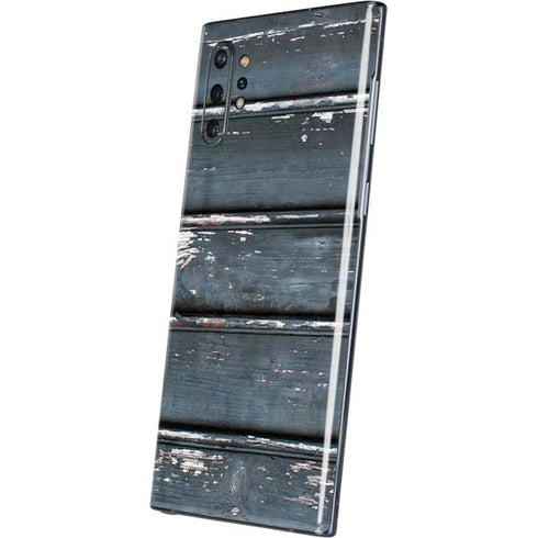 Chipped Blue Wood Galaxy Note 10 Plus Skin