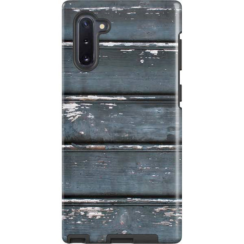 Chipped Blue Wood Galaxy Cases