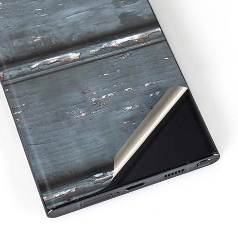 Chipped Blue Wood Galaxy Skins