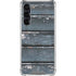Chipped Blue Wood Galaxy S24 FE Clear Case