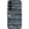 Chipped Blue Wood Galaxy S25 Impact Case