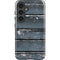 Chipped Blue Wood Galaxy S25 Plus Impact Case