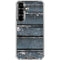 Chipped Blue Wood Galaxy S26 Clear Case
