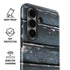 Chipped Blue Wood Galaxy S26 Impact Case