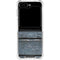 Chipped Blue Wood Galaxy Z Flip6 Clear Case