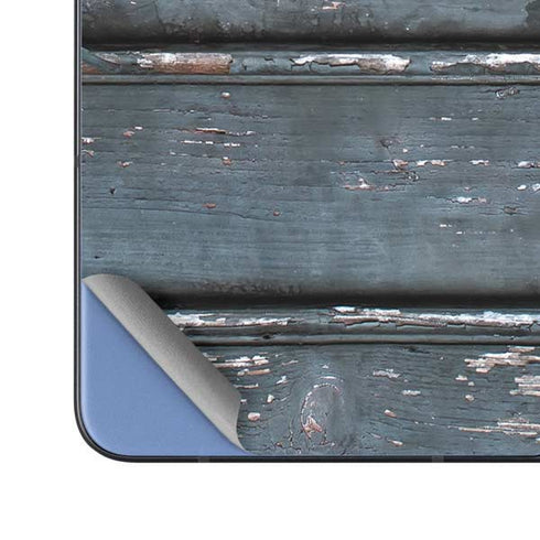 Chipped Blue Wood Galaxy Z Fold5 5G Skin